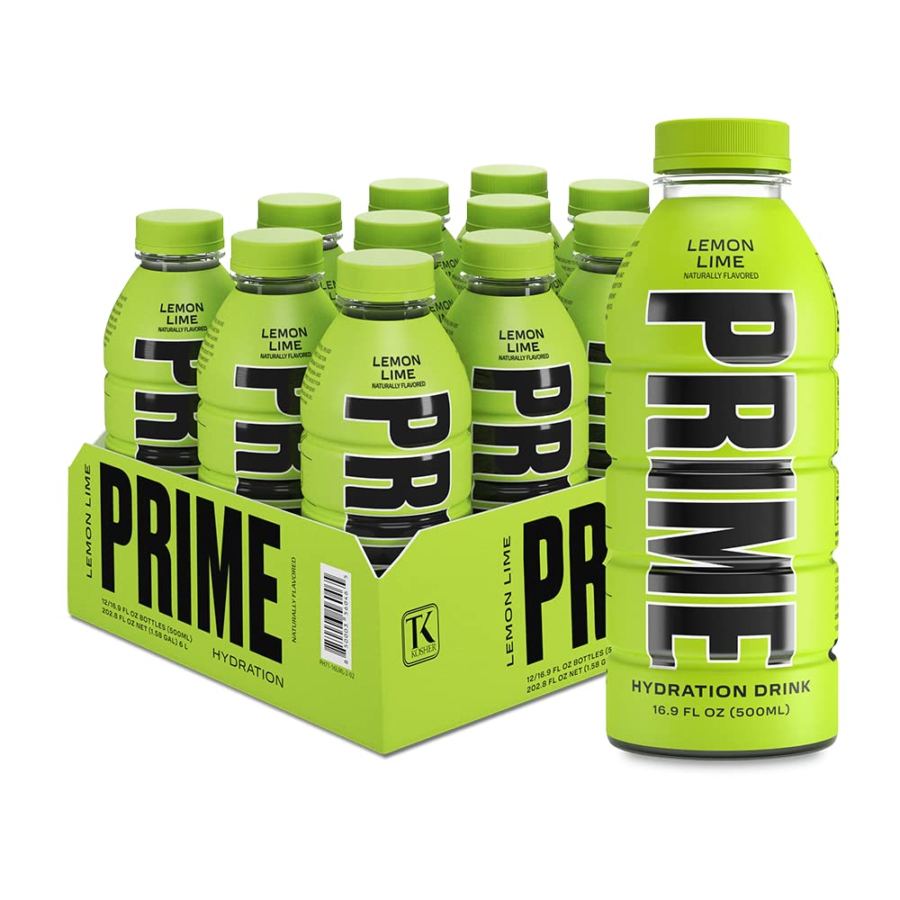 PRIME Hydration Lemon Lime, 12x500ml