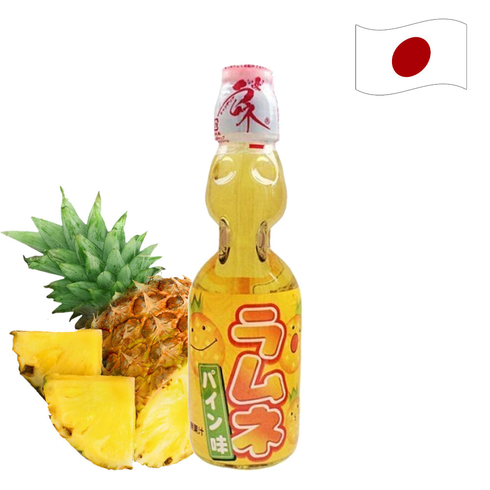 Hata Kosen Ramune Pineapple Japanese Soda - 30 x 200ml